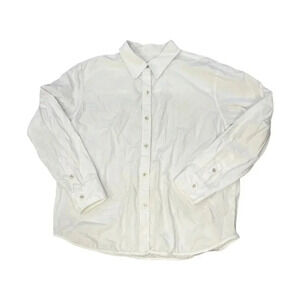 Aritzia Wilfred Free Button-Up Shirt | White | Size M